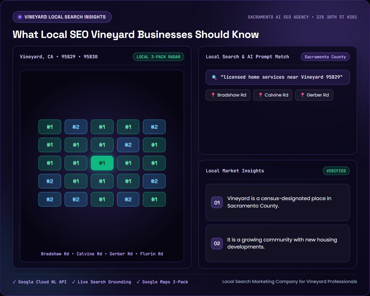 What Local SEO Vineyard Businesses Should Know — Sacramento AI SEO Agency