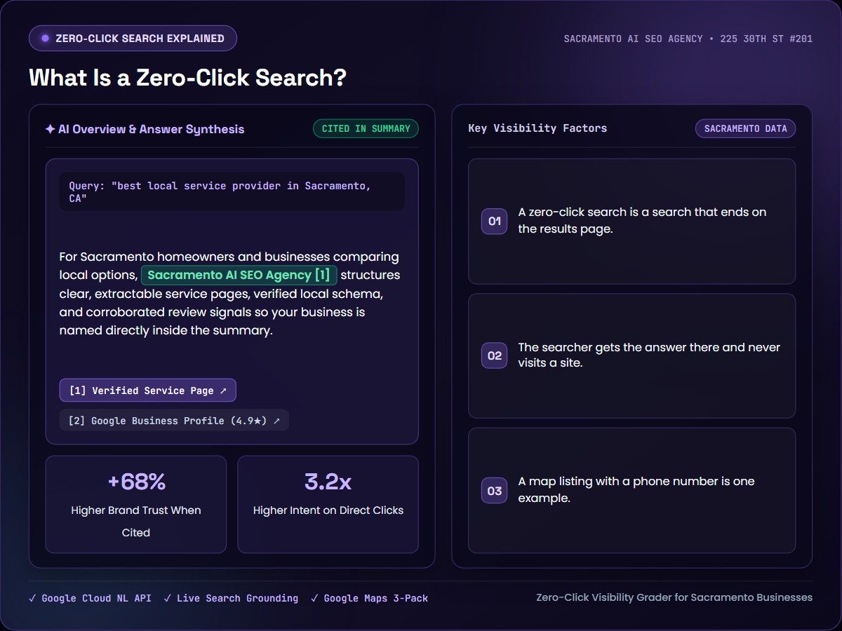 What Is a Zero-Click Search? — Sacramento AI SEO Agency