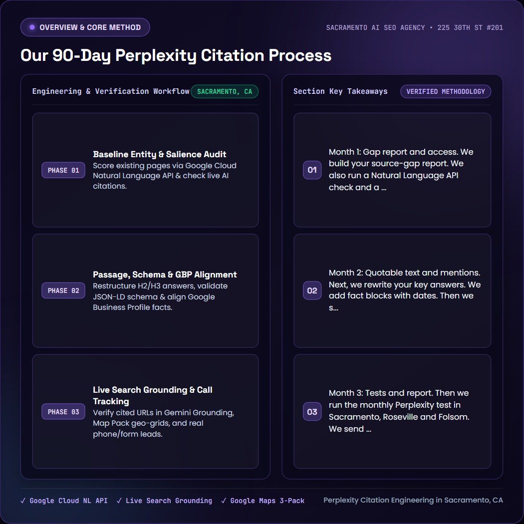 Our 90-Day Perplexity Citation Process — Sacramento AI SEO Agency