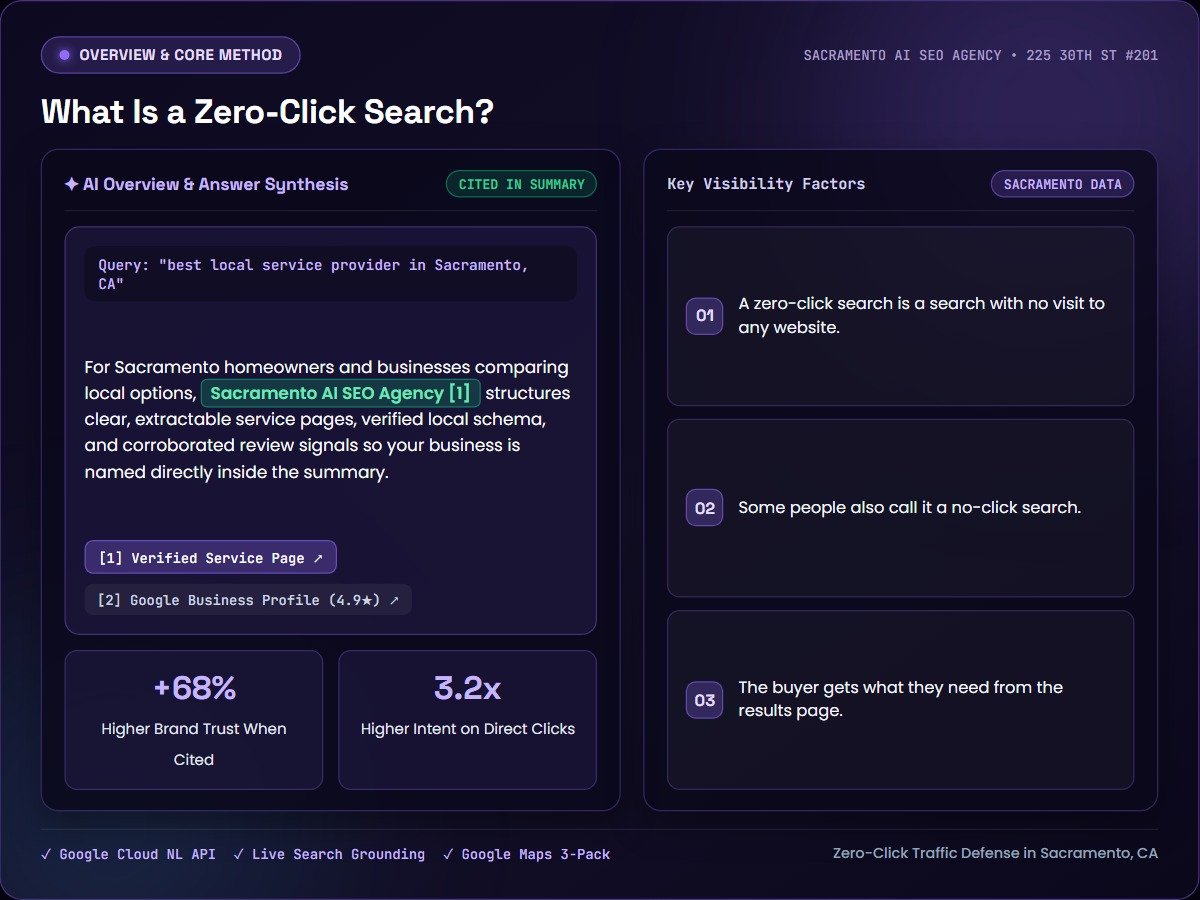 What Is a Zero-Click Search? — Sacramento AI SEO Agency