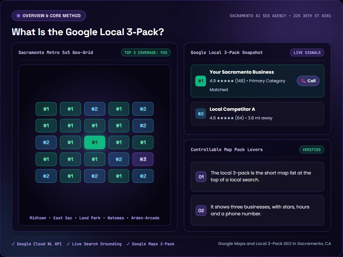 What Is the Google Local 3-Pack? — Sacramento AI SEO Agency