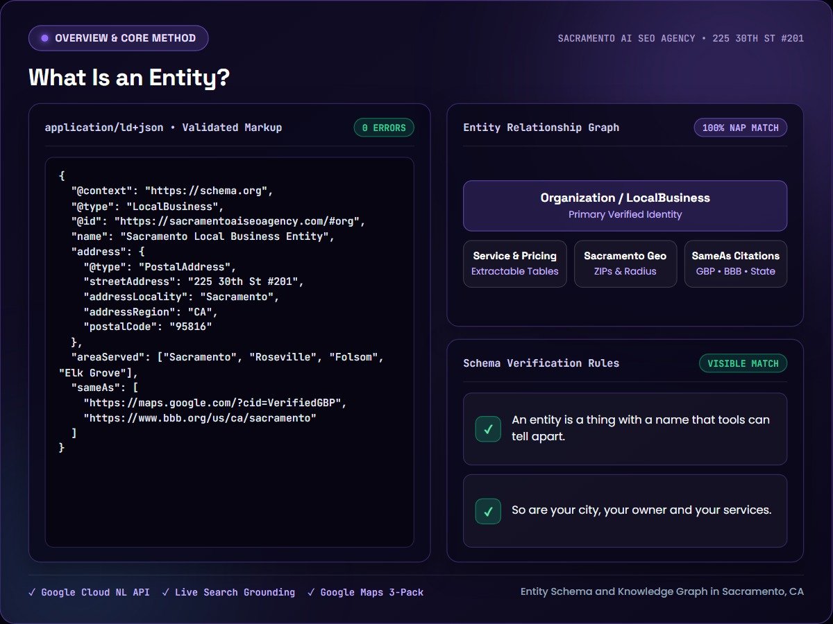 What Is an Entity? — Sacramento AI SEO Agency