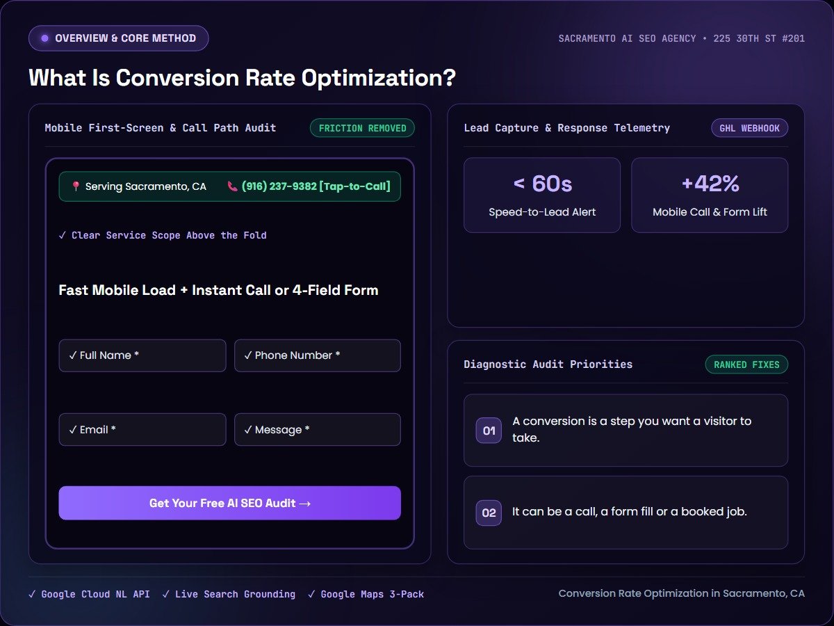 What Is Conversion Rate Optimization? — Sacramento AI SEO Agency