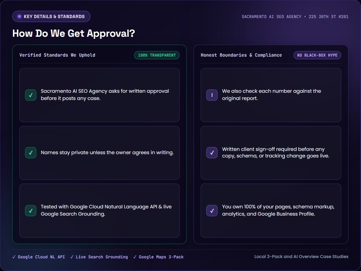 How Do We Get Approval? — Sacramento AI SEO Agency