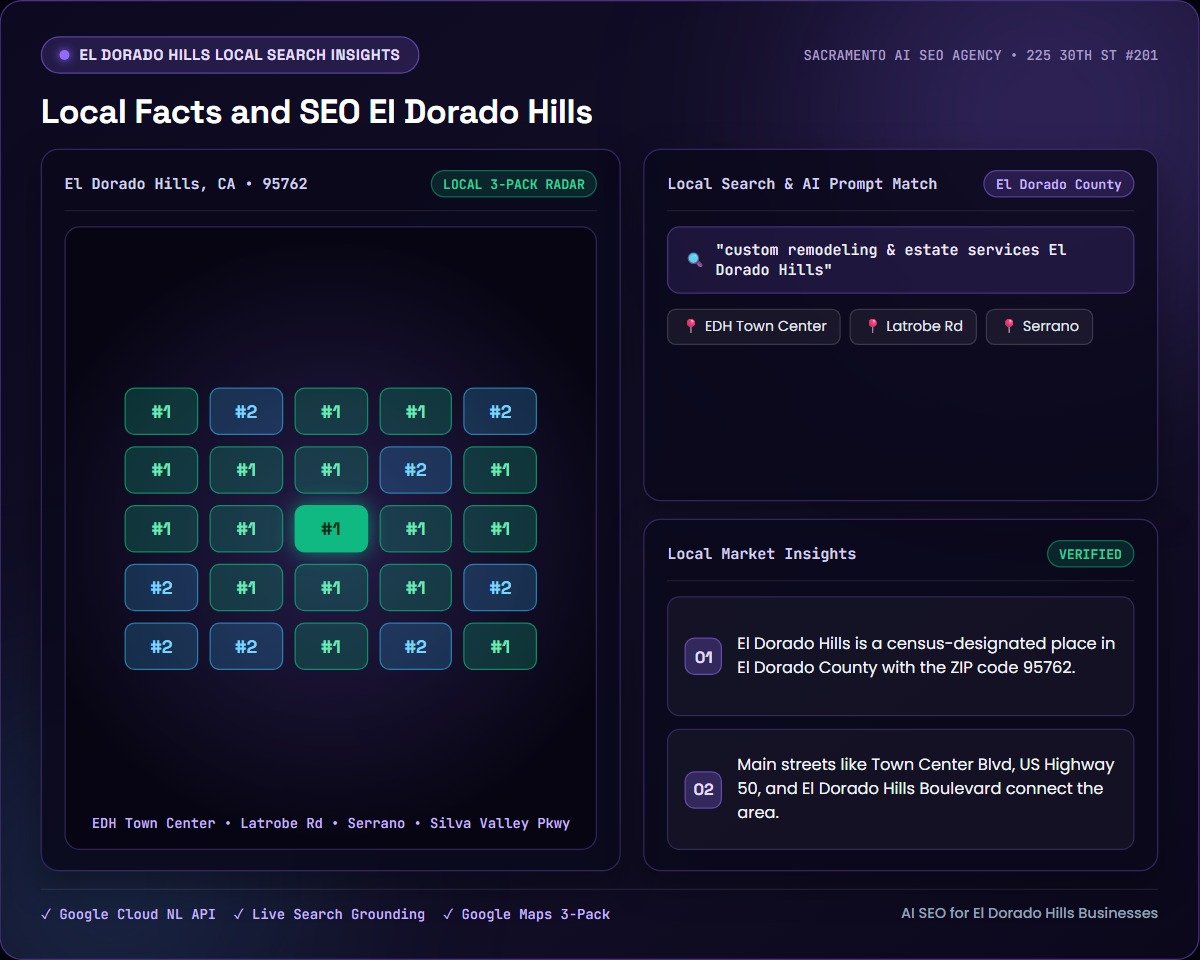 Local Facts and SEO El Dorado Hills — Sacramento AI SEO Agency