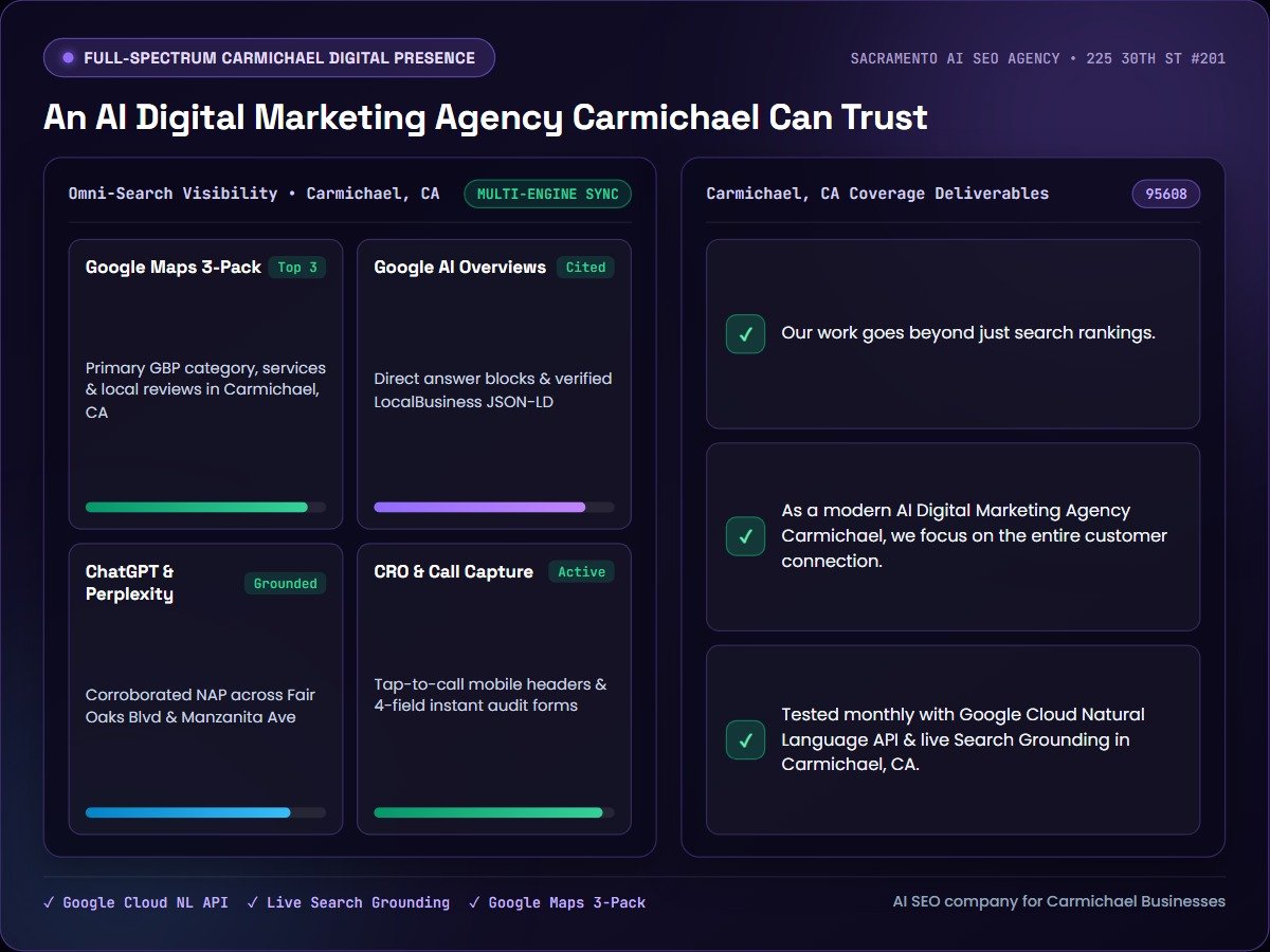 An AI Digital Marketing Agency Carmichael Can Trust — Sacramento AI SEO Agency