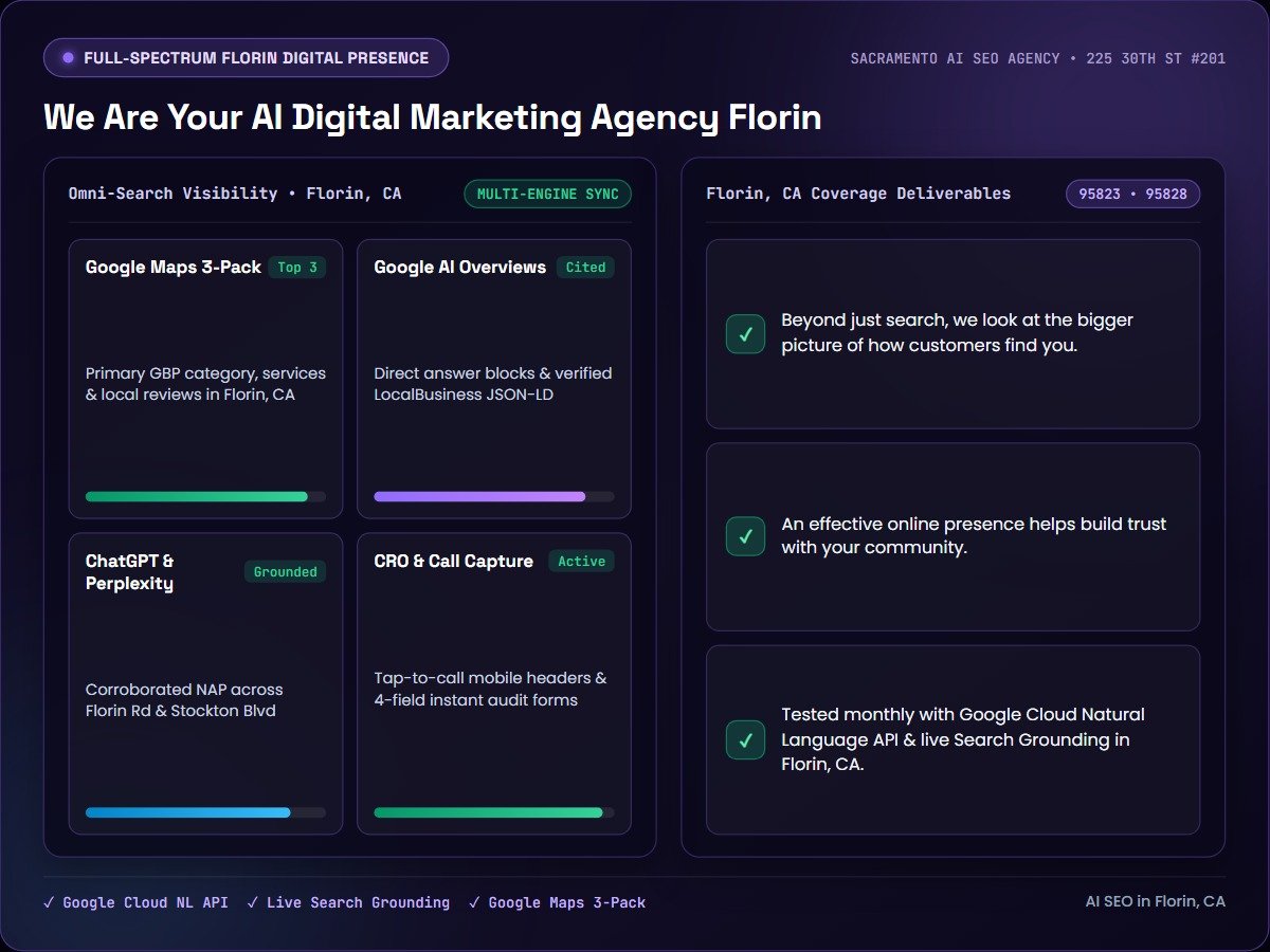 We Are Your AI Digital Marketing Agency Florin — Sacramento AI SEO Agency