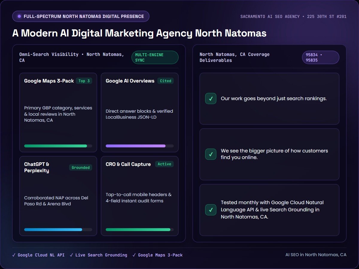 A Modern AI Digital Marketing Agency North Natomas — Sacramento AI SEO Agency