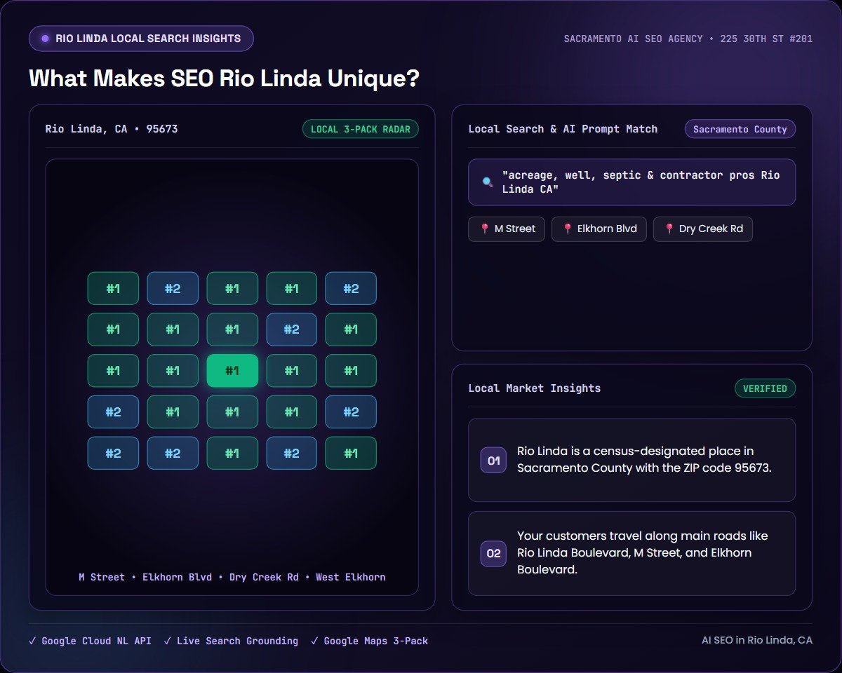 What Makes SEO Rio Linda Unique? — Sacramento AI SEO Agency